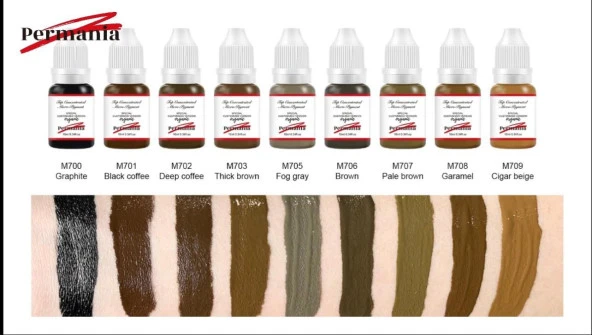 Fontenay Permania Kalıcı Makyaj Boyası Kaş Boyası Açık Kahve 10ml - 2