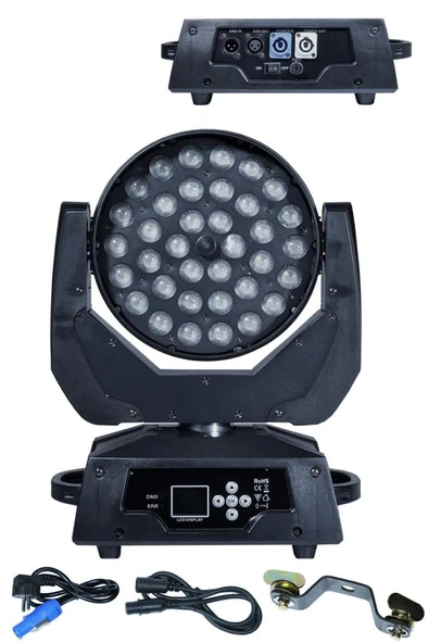 Quenlite ZL-1036 Zoom Wash 36x10W Moving Head Boyama Sahne Işık 16 Kanal DMX Kontrol ürün görseli