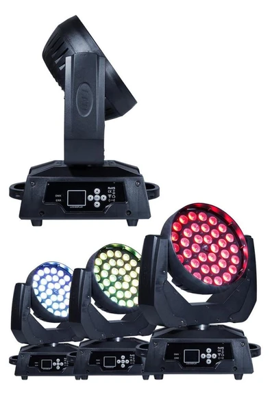 Quenlite ZL-1036 Zoom Wash 36x10W Moving Head Boyama Sahne Işık 16 Kanal DMX Kontrol - Resim 2