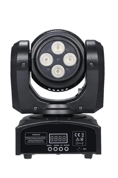 Quenlite Wash-207 DMX 512 Moving Head Hareketli Robot Sahne Işık Sistemi 70W RGBW - Resim 2