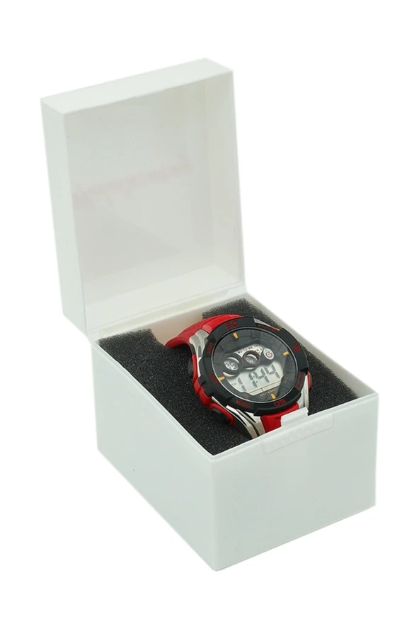 Galatasaray Orijinal Kırmızı Silikon Kordonlu Dijital Erkek Kol Saati - 5