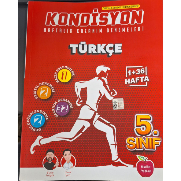 YENİ- 5.SINIF KONDİSYON + TÜRKÇE DENEME 37 HAFTA Newton Yayınları