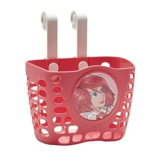 Xbyc 1689 Çocuk Bisikleti Ön Sepet Plastik 16-20 Jant Uyumlu Bisiklet Sepeti Pembe - 2