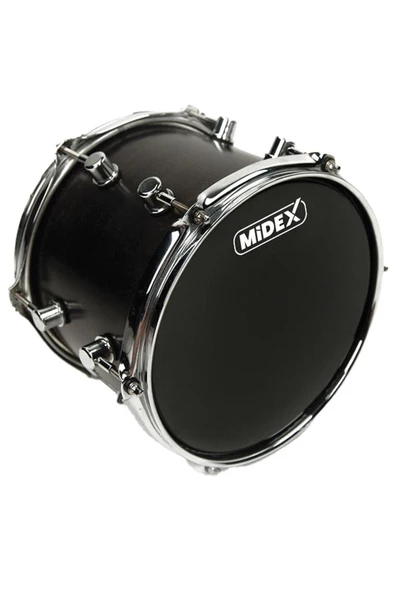 Midex DR-18BK Siyah Renk 18 İnç Bas Kick Bateri Davul Derisi Drumhead 18 inch (45.72 cm) - 2