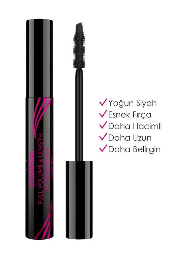 Golden Rose Essential Full Volume&lenght Mascara - Intense Black - Hacim Veren Maskara