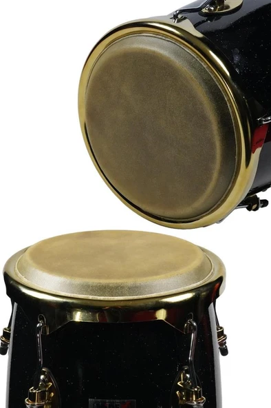 Midex TB-150 Profesyonel Siyah Doğal Ahşap Tumba Siam Meşesi Doğal Deri - Resim 3