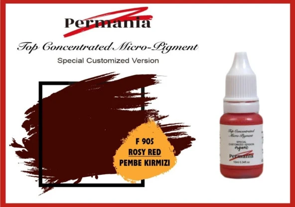 Fontenay Permania Kalıcı Makyaj Boyası Dudak Boyası Pembe Kırmızısı 10ml