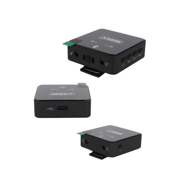 Midex CM2 Kablosuz Wireless İkili Kamera Mikrofon (Telefon Bilgisayar Mixer Ses Kartı Kamera) - 2