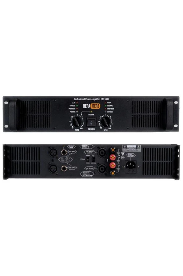 Hepa Merz RP-2400 Profesyonel Stereo Power Güç Anfisi 2400 Watt (2x1200W)