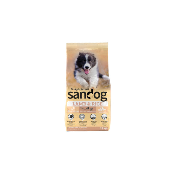 Sandog Lamb & Rice Puppy Köpek Maması 15 Kg