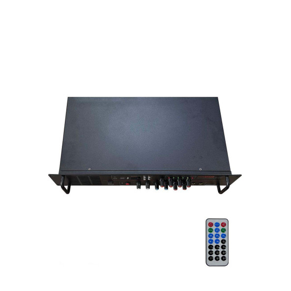 Hepa Merz HB-4400 Mixer Amfi 4 Bölgeli 4 Çıkışlı Anfi Zonlu 4x100W Bluetooth Usb - 4