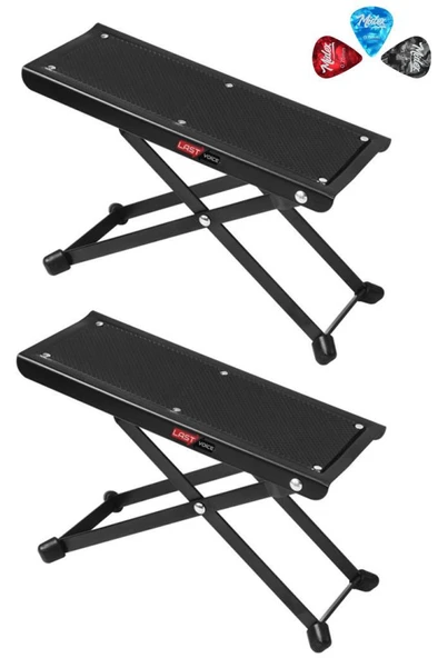 Lastvoice GS-03X 2Lİ SET Gitar Ayaklığı Ayak Sehpası 5 Kademe Pena Hediye (Metal Sağlam Ayaklar) ürün görseli 1