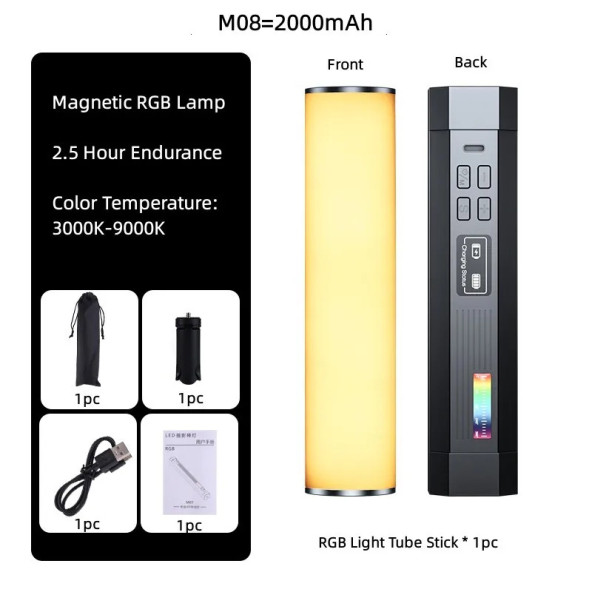 Deyatech RGB Led M07 Ortam Aydınlatma Mini Ayaklı Ambiyans Işığı Fotoğraf&Video Çekim Youtube Tiktok - 4