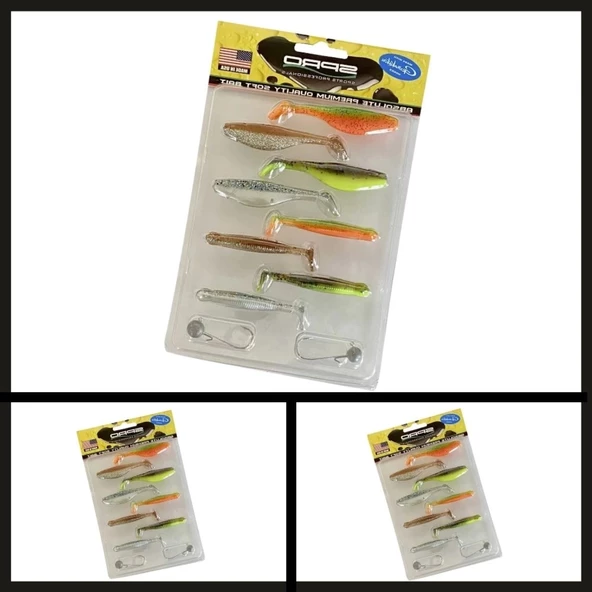 Uyguna-Yakala 4663 505 7-8 Cm  Spro Ready Suni Yem & Jig Head Seti-YEM.626 - Resim 2