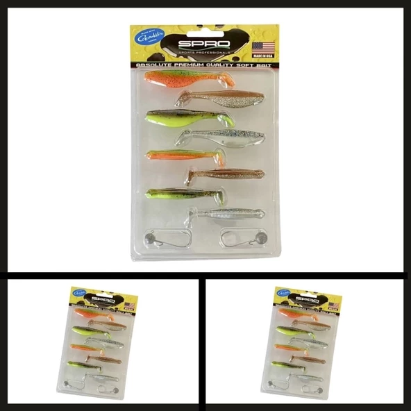 Uyguna-Yakala 4663 505 7-8 Cm  Spro Ready Suni Yem & Jig Head Seti-YEM.626 ürün görseli