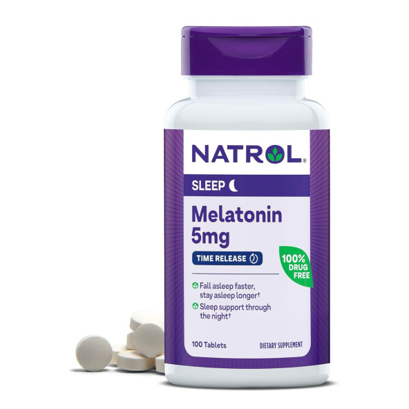 Natrol Melatonin 5mg 100tablets Sleep Time Release