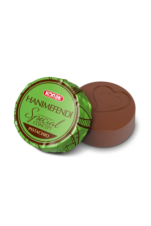 Konak Hanımefendi Antep Fıstık Parçacıklı & Dolgulu Sütlü Çikolata 1000 gr - Resim 2