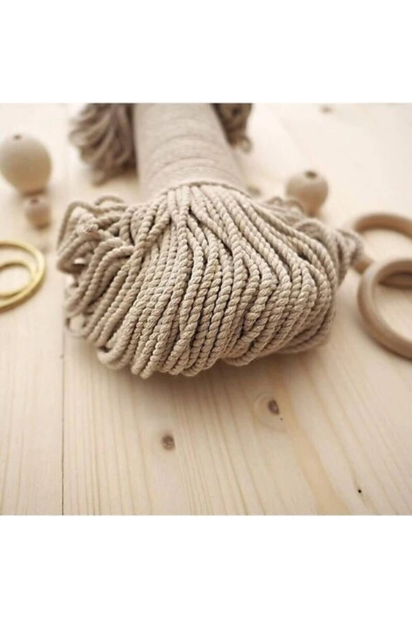 3 Mm Jüt Halat Dekoratif Halat (3kg)