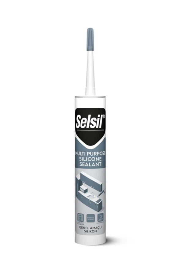 Genel Amaçlı Silikon 280 gr Şefaf 5 Adet