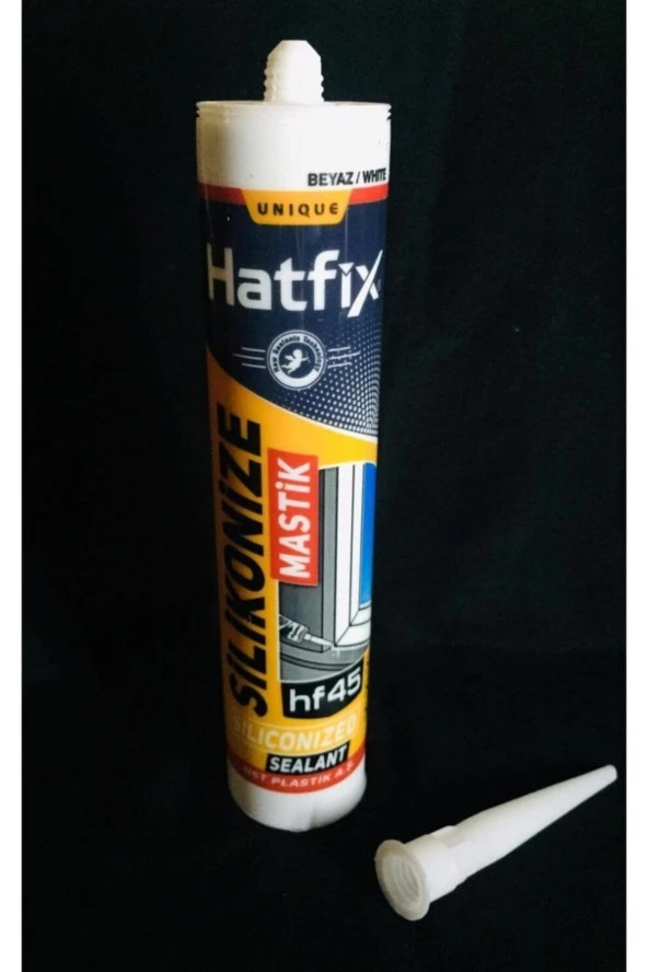 10 Adet Silikonize Mastik 450gr Beyaz