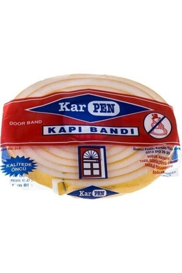 Yapışkanlı Kapı Bandı Isı Yalıtım Süngeri 2.50 Metre