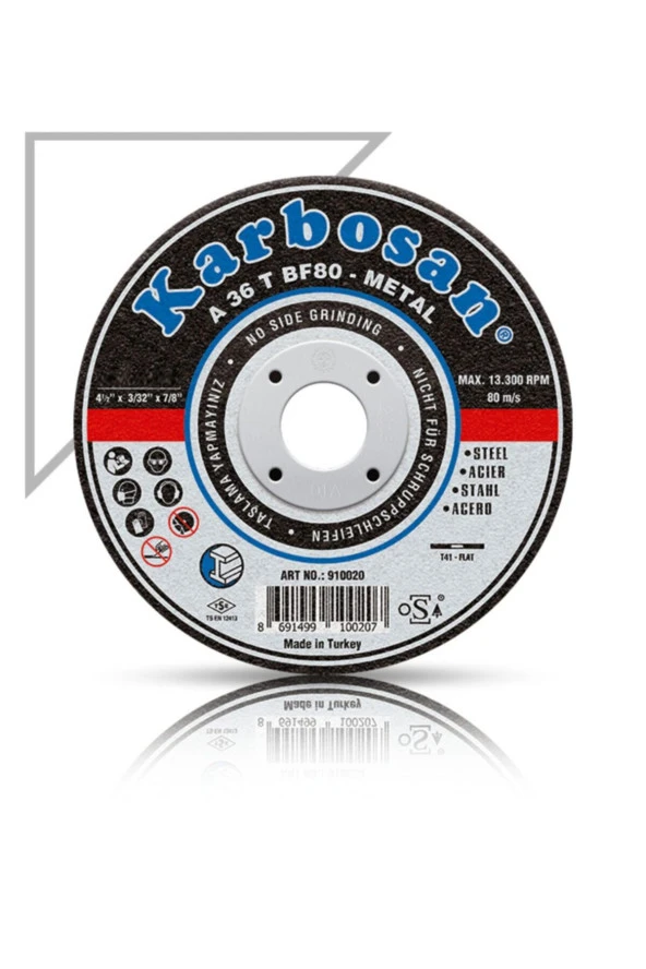 Metal Kesici Taş 180 Nk 180x3.22 5 Adet
