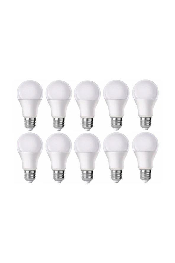 - 9-10w Led Ampul Beyaz Renk(6500K) 10'lu Paket