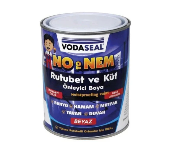 Vodaseal No To Nem Rutubet Ve Küf Önleyici Boya Beyaz 1 Kg