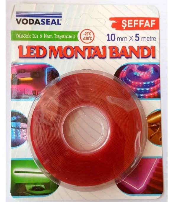 Vodaseal Superfix Çift Taraflı Led Montaj Bandı 10mmx5m