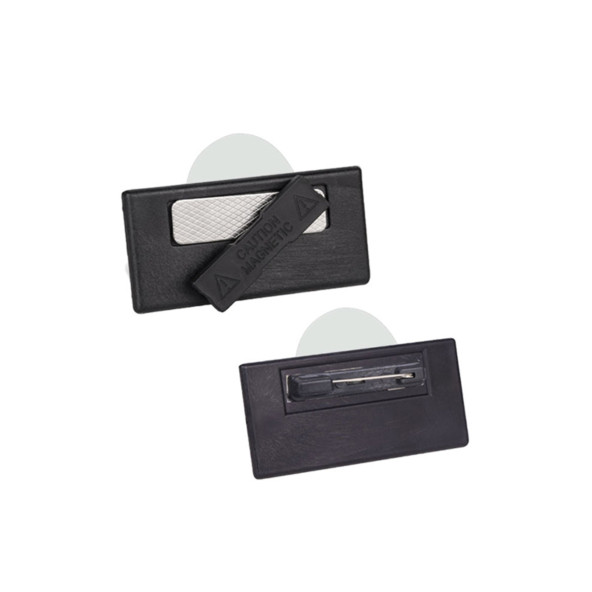 PERSONEL YAKA KARTI METAL ÖZEL BASKILI 5 ADET MIKNATISLI GÜMÜŞ - 2