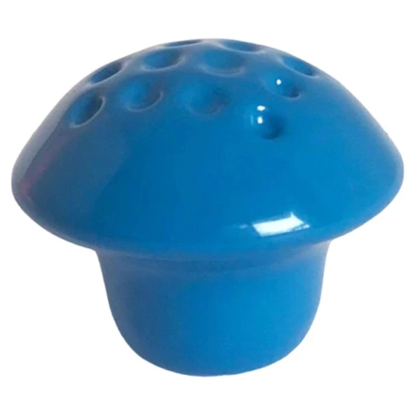 15 Adet Mavi Noktalı Mantar Düğme Kulp Çocuk Bebek Mobilya Çekmece Dolap Kapak Kulbu Metal Kulp Aksesuarları Vidalı - Resim 5