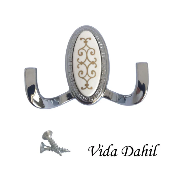 Seç Askı Krom Portmanto Askı Vestiyer Duvar Askısı Metal Dolap Elbise Askılığı - 4