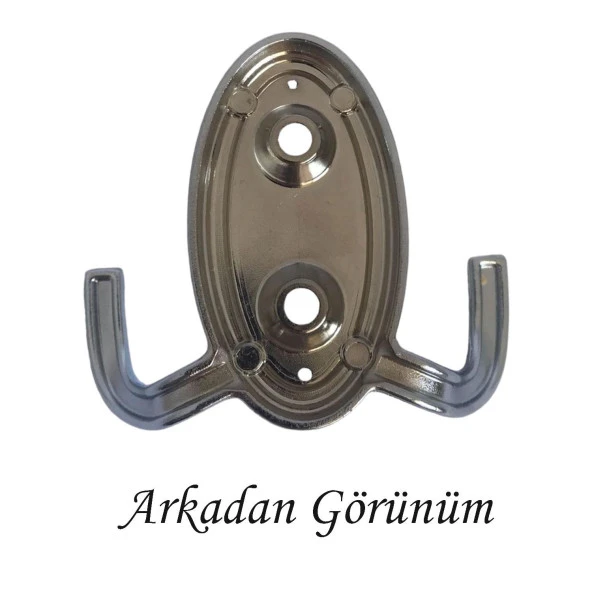 Seç Askı Krom Portmanto Askı Vestiyer Duvar Askısı Metal Dolap Elbise Askılığı - 5