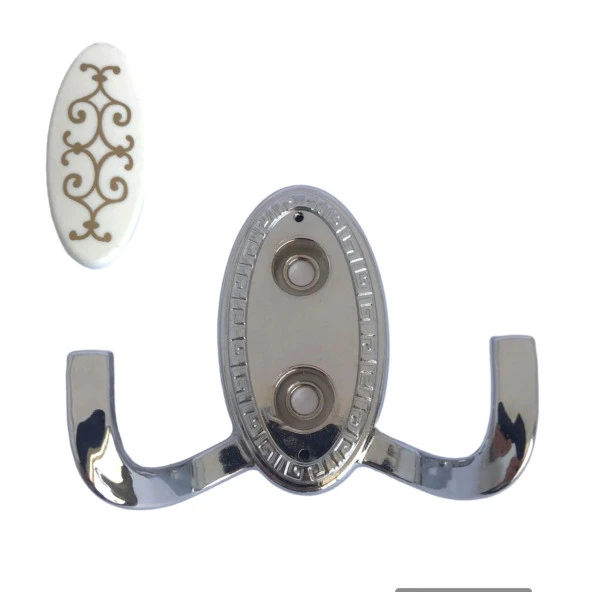 Seç Askı Krom Portmanto Askı Vestiyer Duvar Askısı Metal Dolap Elbise Askılığı - 6