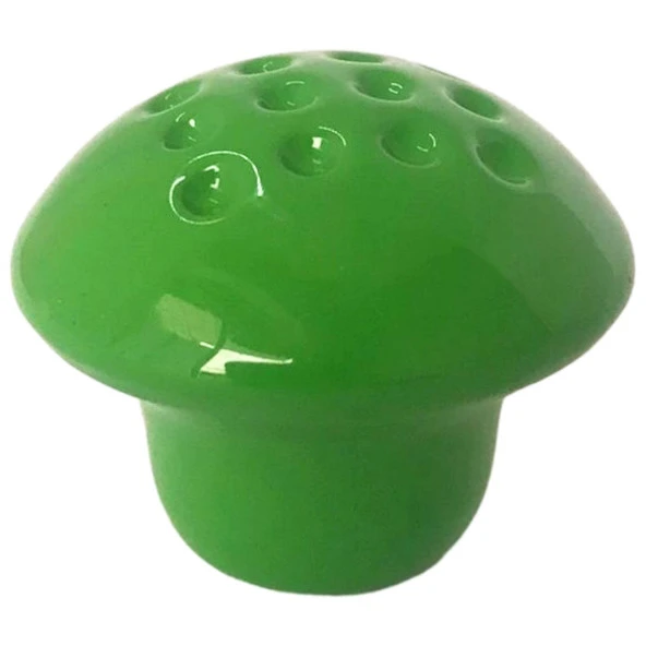 3 Adet Yeşil Noktalı Mantar Düğme Kulp Çocuk Bebek Mobilya Çekmece Dolap Kapak Kulbu Metal Kulp Aksesuarları Vidalı - Resim 5