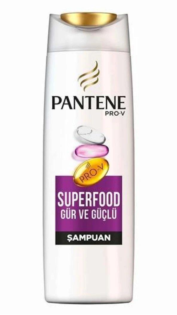 Pantene Şampuan Superfood Gür ve Güçlü 470 ml