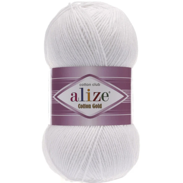 Alize Cotton Gold El Örgü İpi 55 Beyaz