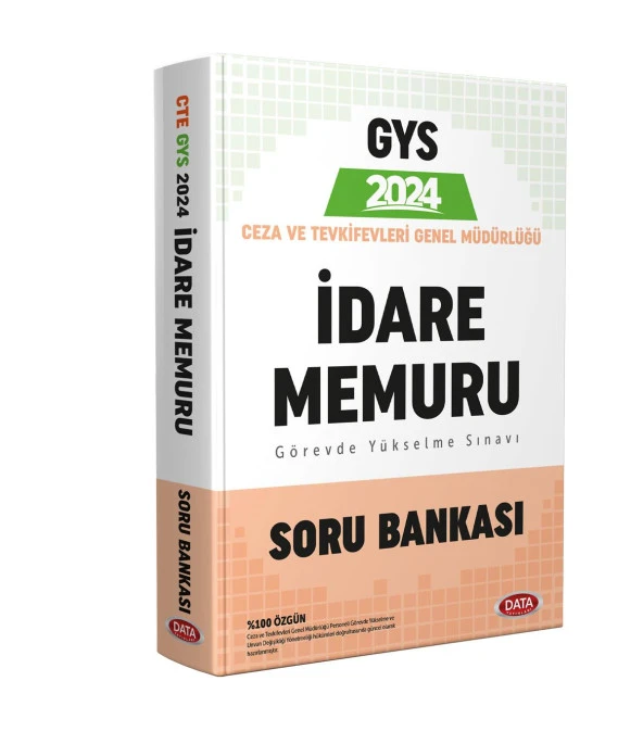 Data Yayınları 2024 Ceza ve Tevkifevleri İdare Memuru GYS Soru Bankası - 3