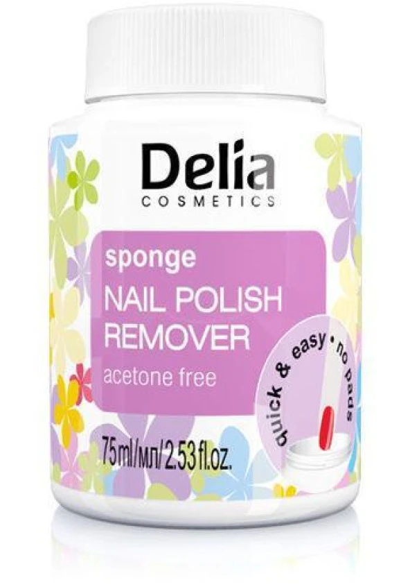 Delia 75 Ml Asetonsuz Oje Çıkarıcı Sponge Nail Polish Remover Acetone Free
