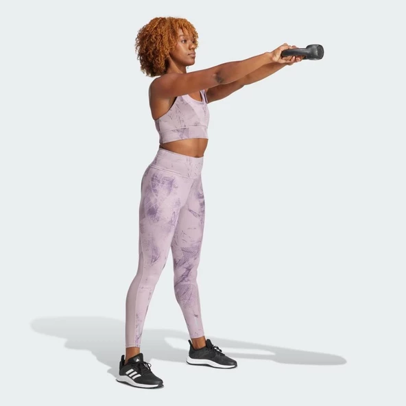 Adidas IQ3380 Run Pocket Medium Support Pedli Sporcu Brası - 2