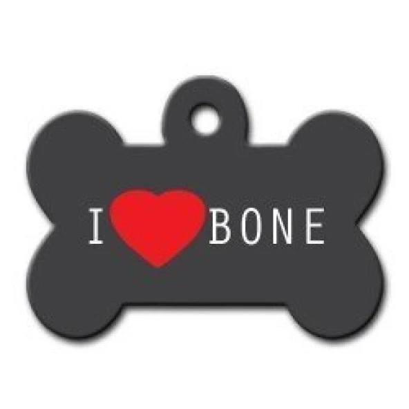I Love Bone Kemik Köpek Künyesi