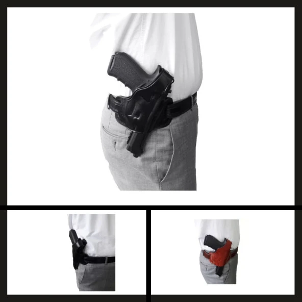 Uyguna-Yakala Browning 14'lü Savage Yarım Kelebek Tabanca Kılıfı-VAK.374