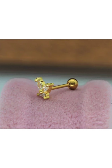 Cerrahi Çelik Kelebek Tragus, Kıkırdak, Helix Piercing - 6
