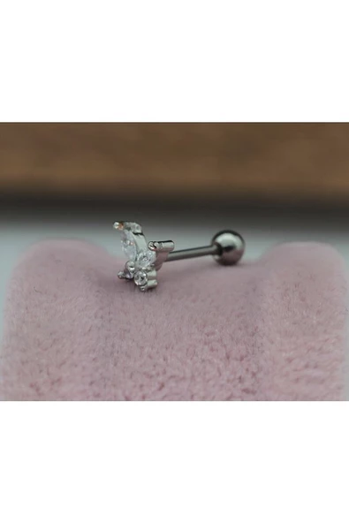 Cerrahi Çelik Kelebek Tragus, Kıkırdak, Helix Piercing - 3