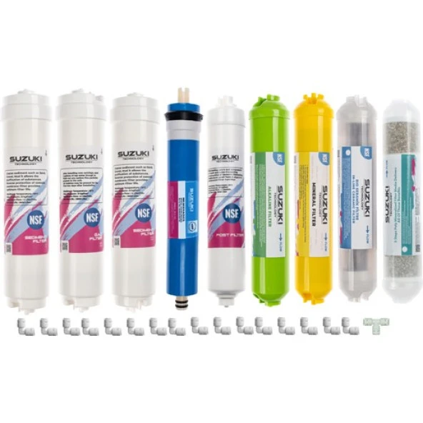 SUZUKI Technology Kapalı Kasa Su Arıtma Cihazı Tam Set -13 Aşamalı Filtre Seti ürün görseli 1