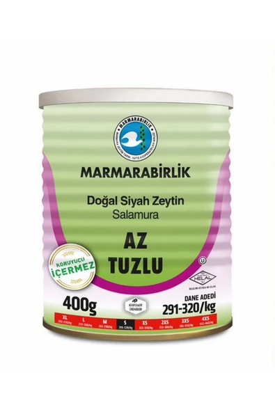 Marmarabirlik Az Tuzlu Zeytin 400 Gr