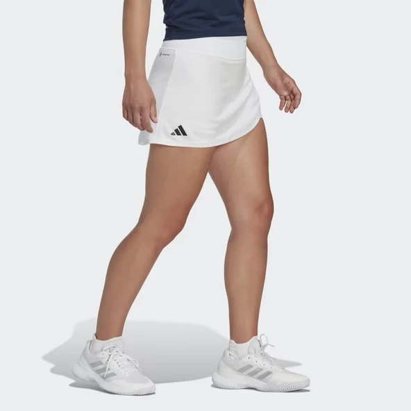 Adidas HS1455 Club Skirt Kadın Beyaz Tenis Eteği - 3