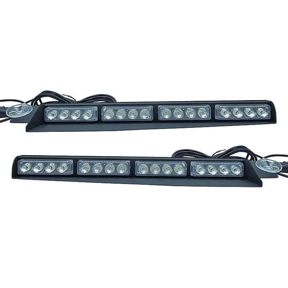 Space Çakar lamba vantuzlu 2li set 12-30v kırmızı-kırmızı / LAPA542-2 - Resim 2