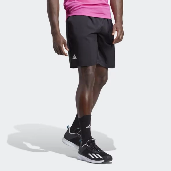 Adidas HS3253 Club 3 Çizgi Erkek Siyah 9inch Tenis Şortu - 3
