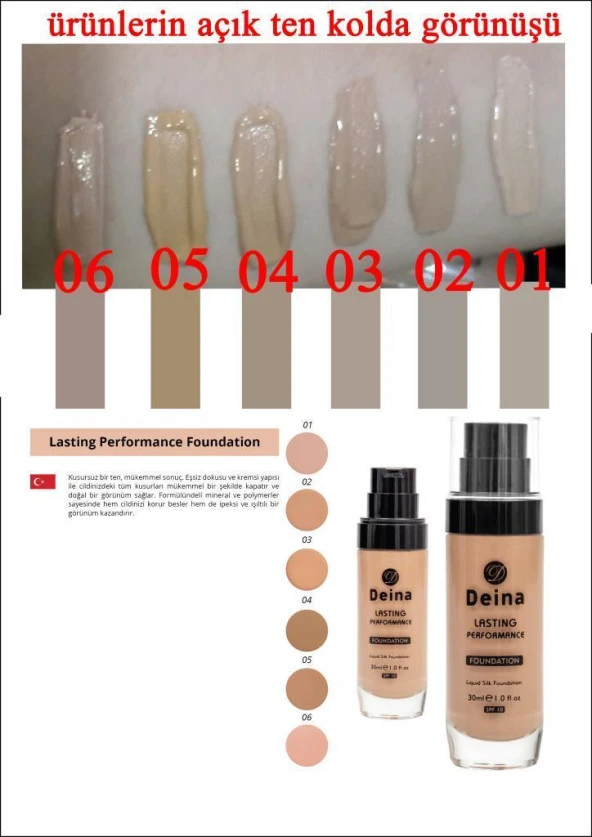 Deina Lasting Performance Fondoten 06 - Resim 2